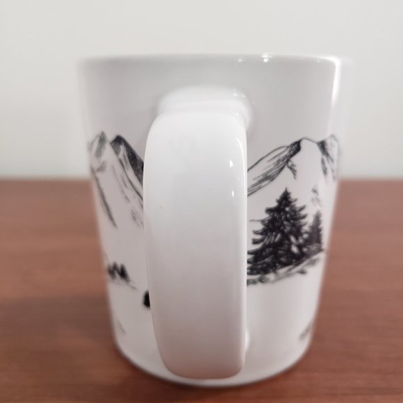 Tim Hortons Mug Coffee Tea Mountain Design Skiing Alpine Design Collectable - Picture 4 of 6